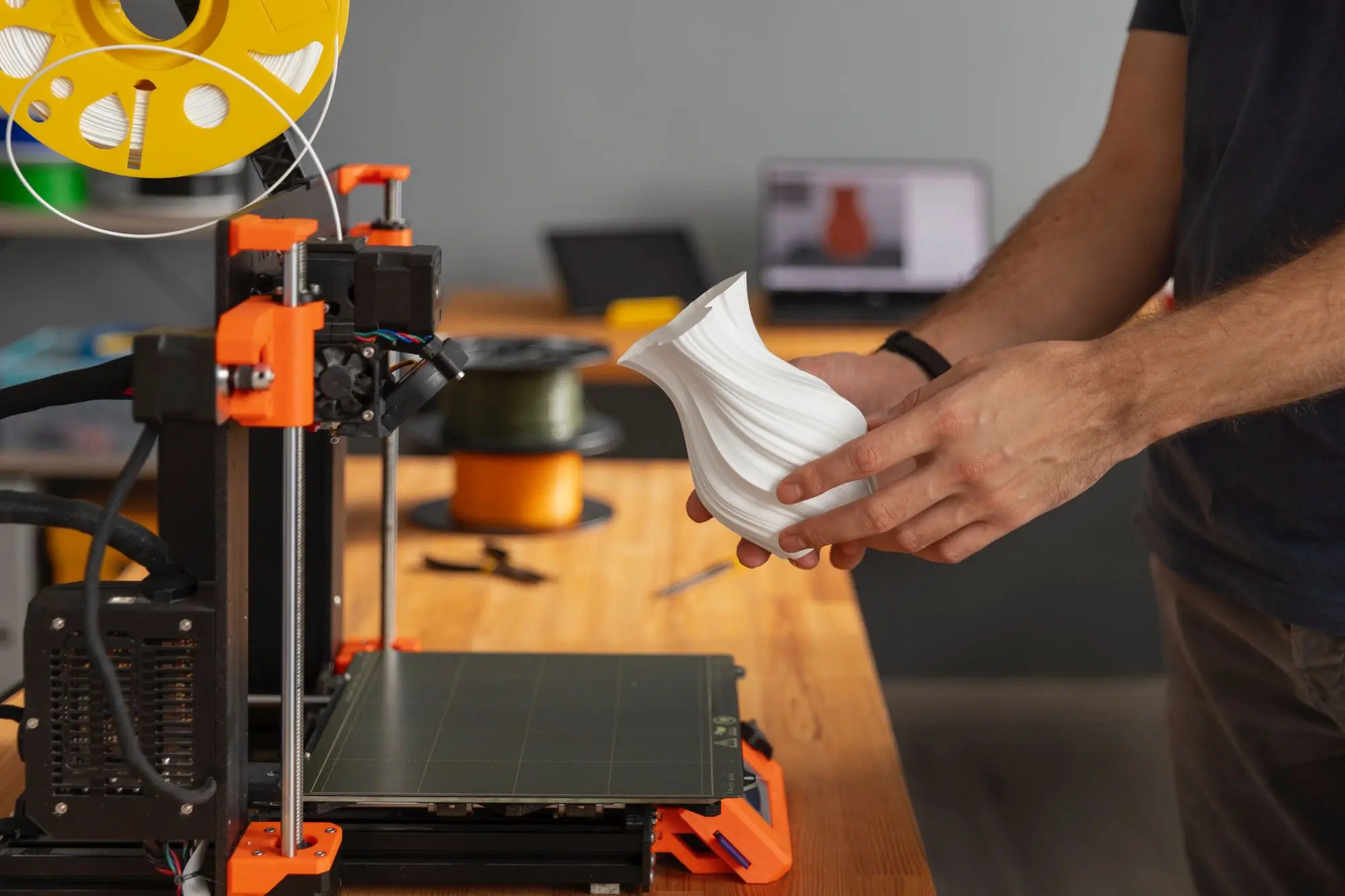 Prototype de pièces en 3D imprimées, présentant notre expertise